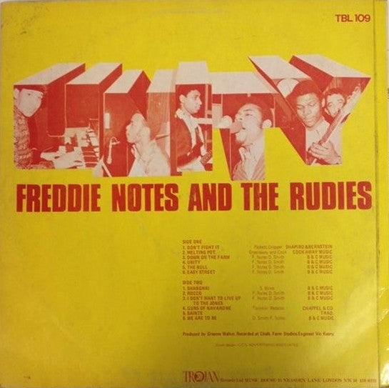 Freddie Notes & The Rudies : Unity (LP, Album)