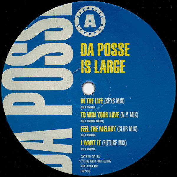 Da Posse : Is Large (LP, Album)
