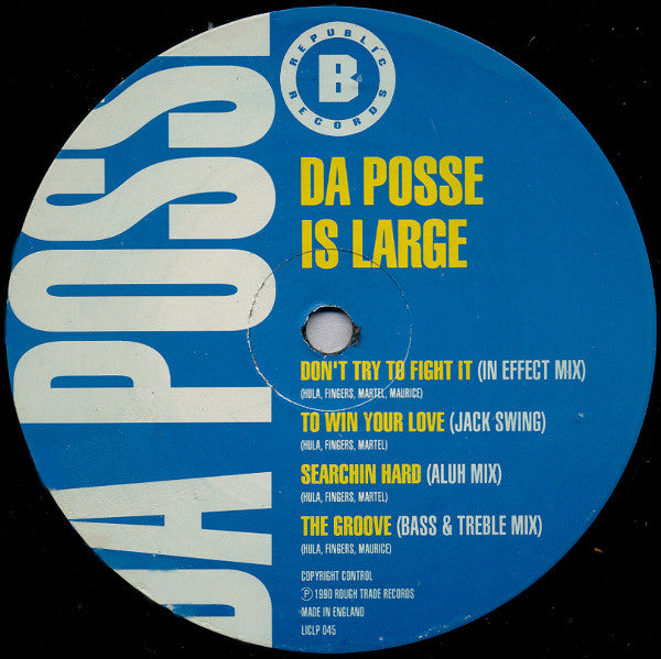 Da Posse : Is Large (LP, Album)
