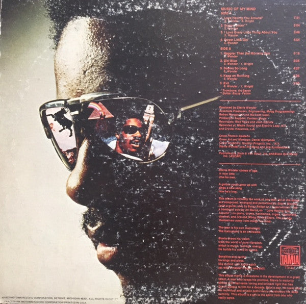 Stevie Wonder : Music Of My Mind (LP, Album, RE)