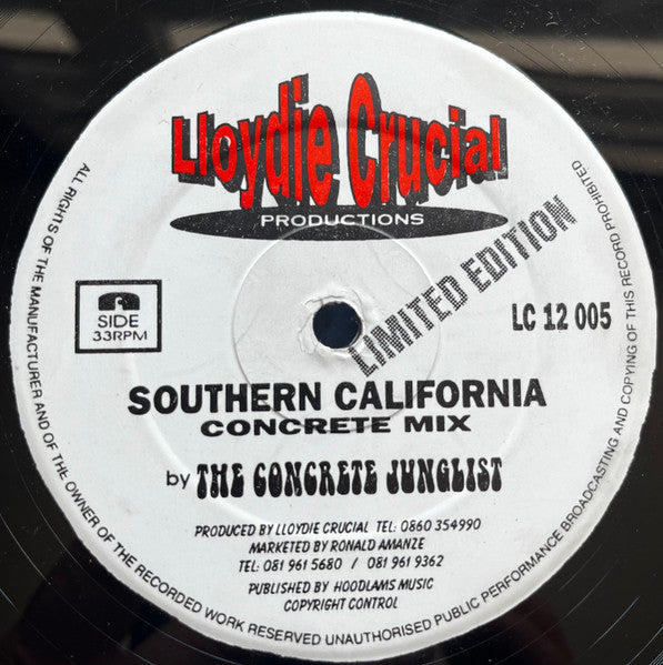 The Concrete Junglist : Southern California (12", Ltd)