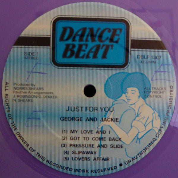 George* And Jackie* : George And Jackie Sing Just For You (LP, Album, Pur)