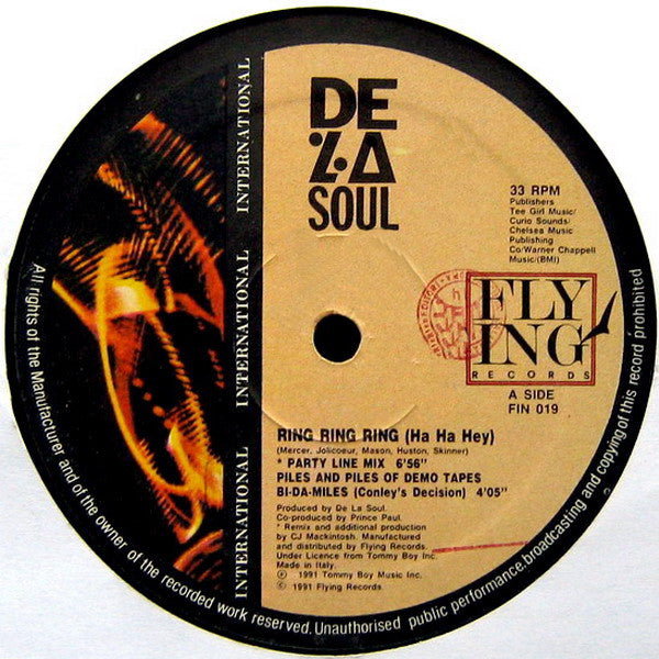 De La Soul : Ring Ring Ring (Ha Ha Hey) (12")