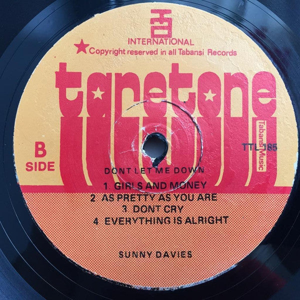 Sunny Davies Okoye : Don't Let Me Down (LP, Album)