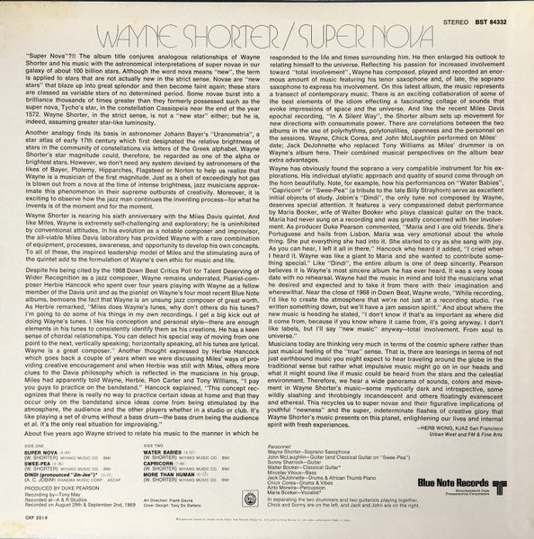 Wayne Shorter : Super Nova (LP, Album, Ltd, RE)
