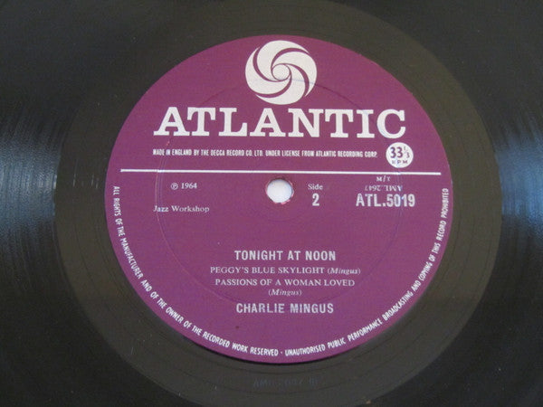 Charles Mingus : Tonight At Noon (LP, Album, Mono)