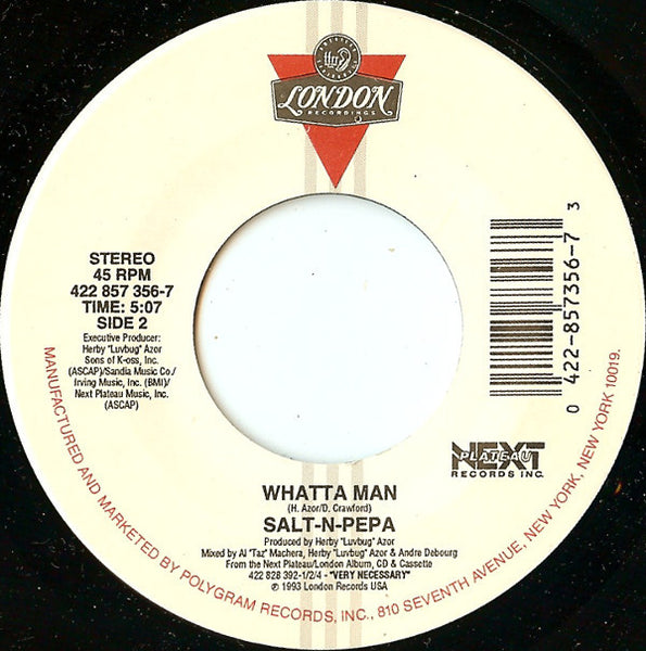 Salt 'N' Pepa : Shoop / Whatta Man (7", Single)