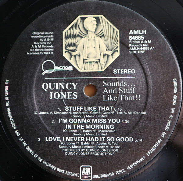 Quincy Jones : Sounds ... And Stuff Like That!! (LP, Album, Bla)