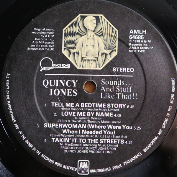 Quincy Jones : Sounds ... And Stuff Like That!! (LP, Album, Bla)