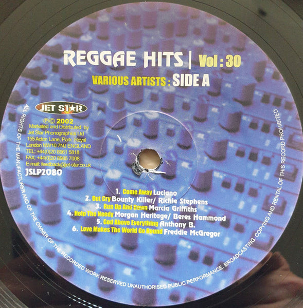 Various : Reggae Hits 30 (LP, Comp)