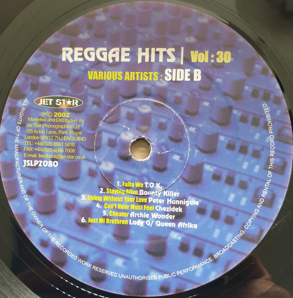 Various : Reggae Hits 30 (LP, Comp)