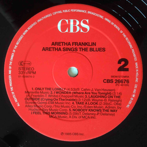 Aretha Franklin : Aretha Sings The Blues (LP, Comp)