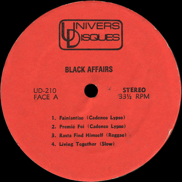 Black Affairs : Vacances Avec... (LP, Album)