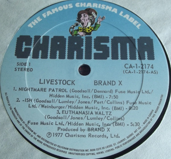 Brand X (3) : Livestock (LP, Album, RE)