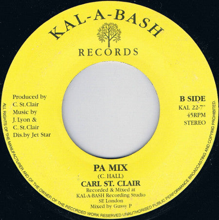 Carl St. Clair : Thank You Jah (7", Single)