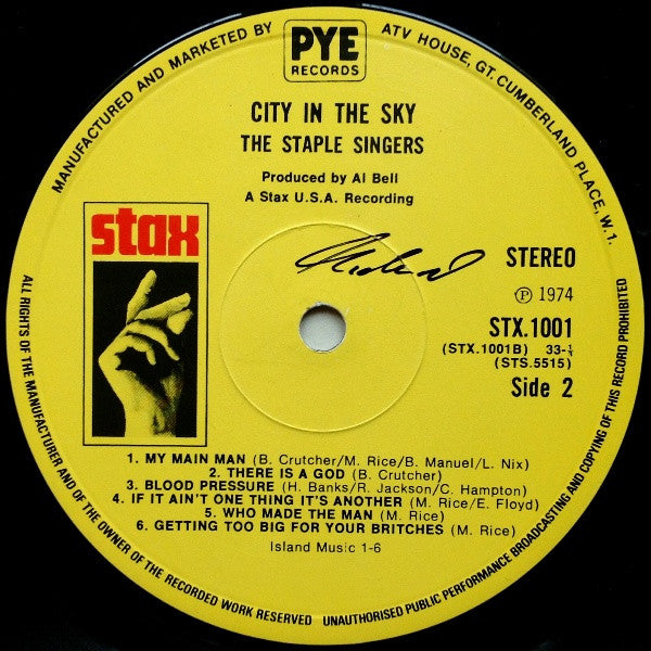 The Staple Singers : City In The Sky (LP, Album)
