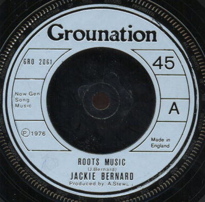 Jackie Bernard : Roots Music (7")