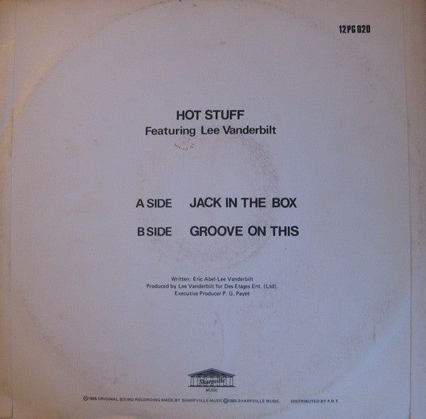 Hot Stuff (10) Featuring Lee Vanderbilt : Jack In The Box (12")
