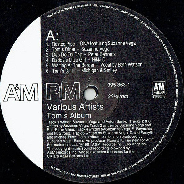 Various : Tom's Album (LP, Album, Comp)