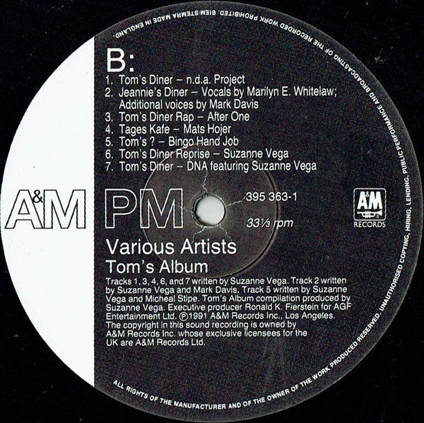 Various : Tom's Album (LP, Album, Comp)