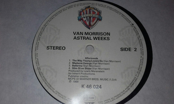 Van Morrison : Astral Weeks (LP, Album, RE)