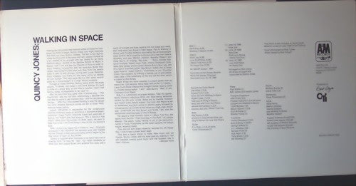 Quincy Jones : Walking In Space (LP, Album, RE)