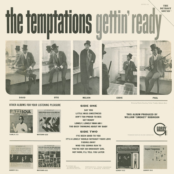 Temptations* : Gettin' Ready (LP, Album, Mono, Roc)