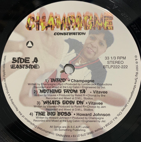 Champain : Champagne Constipation (12", EP)