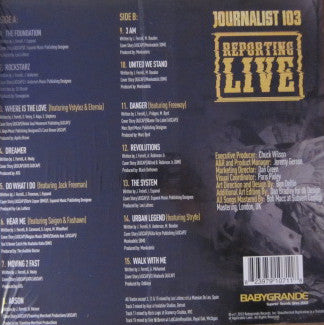 Journalist 103 : Reporting Live (LP, Album, Ora)