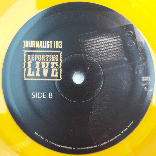 Journalist 103 : Reporting Live (LP, Album, Ora)