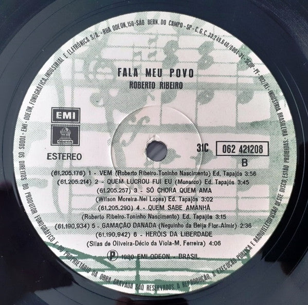 Roberto Ribeiro : Fala Meu Povo (LP, Album)