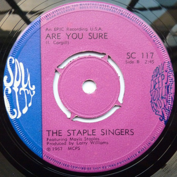 The Staple Singers : For What It's Worth  (7", Single)