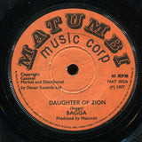 Bagga Matumbi : Daughter Of Zion (7")
