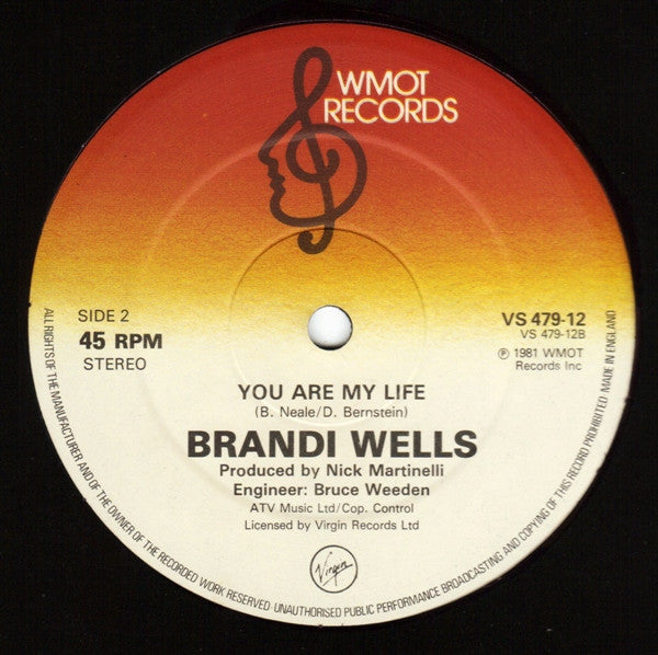 Brandi Wells : Watch Out (12", Gre)