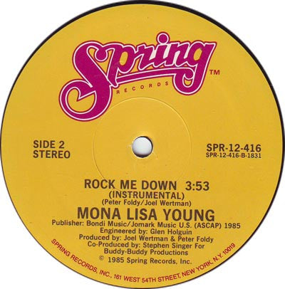 Mona Lisa Young : Rock Me Down (12")
