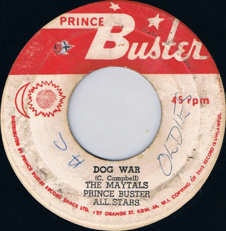 The Maytals, Prince Buster's All Stars : Dog War / Little Flea (7", Single, RE)