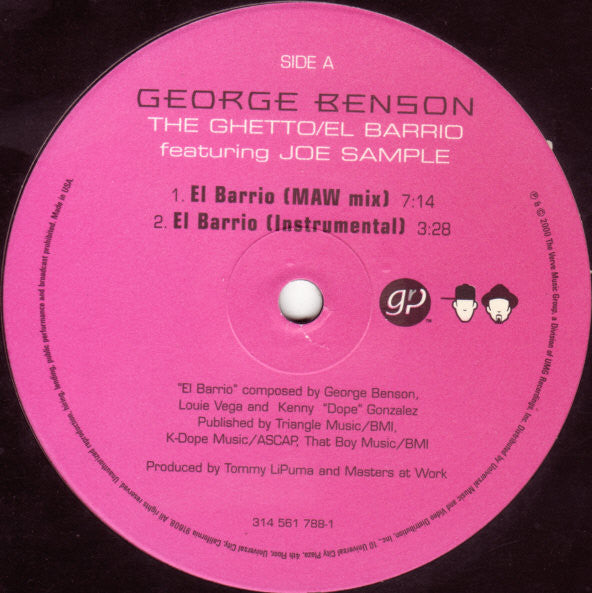George Benson Featuring Joe Sample : The Ghetto / El Barrio (12")