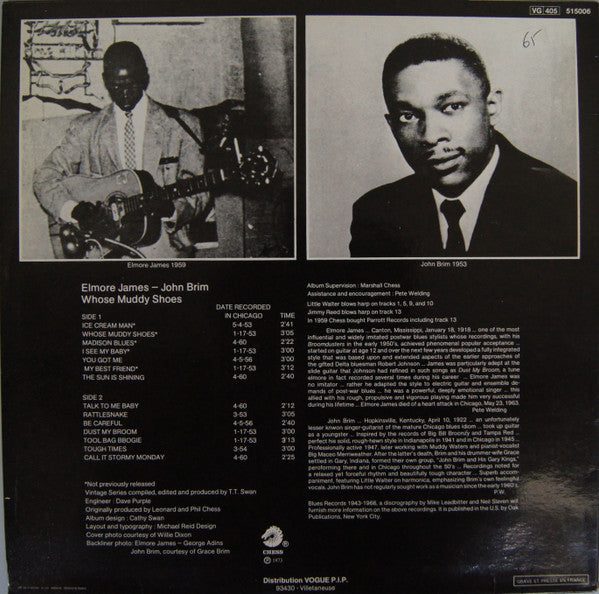 Elmore James / John Brim : Whose Muddy Shoes (LP, Comp, RE)