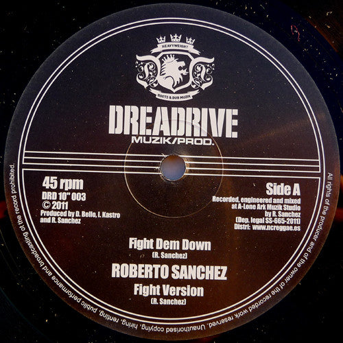 Roberto Sanchez : Fight Dem Down (10")