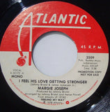 Margie Joseph : I Feel His Love Getting Stronger (7", Mono, Promo, RI )