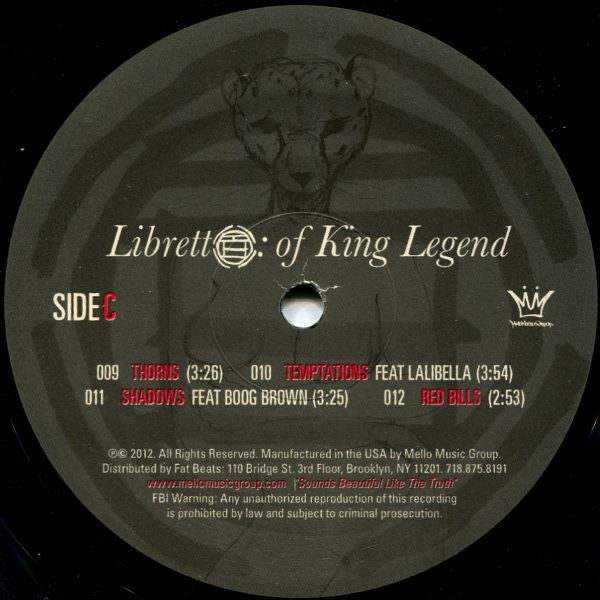 The Black Opera : Libretto: Of King Legend (2xLP, Album)