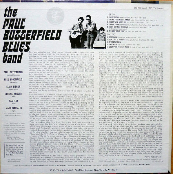 The Paul Butterfield Blues Band : The Paul Butterfield Blues Band (LP, Album, RE)