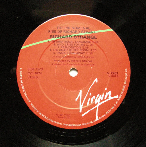 Richard Strange : The Phenomenal Rise Of Richard Strange (LP, Album)