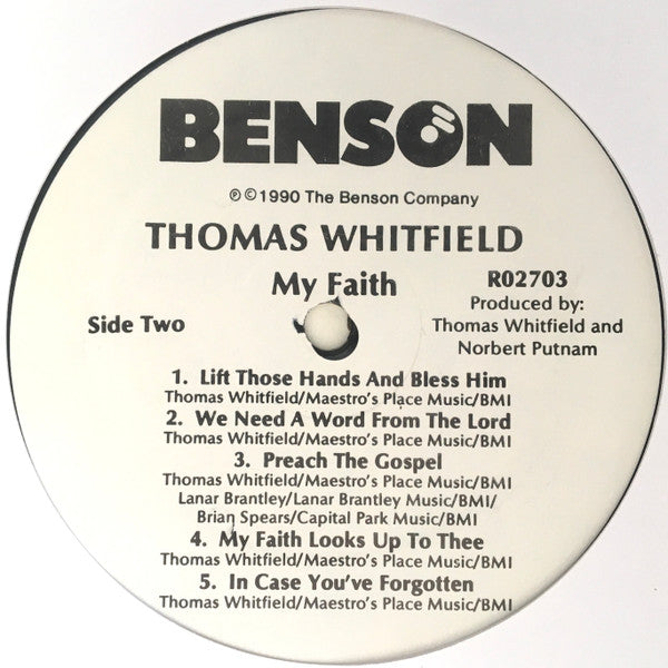 Thomas Whitfield : My Faith (LP)