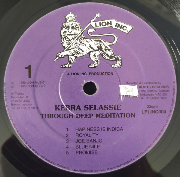 Kebra Selassie : Through Deep Meditation (LP)
