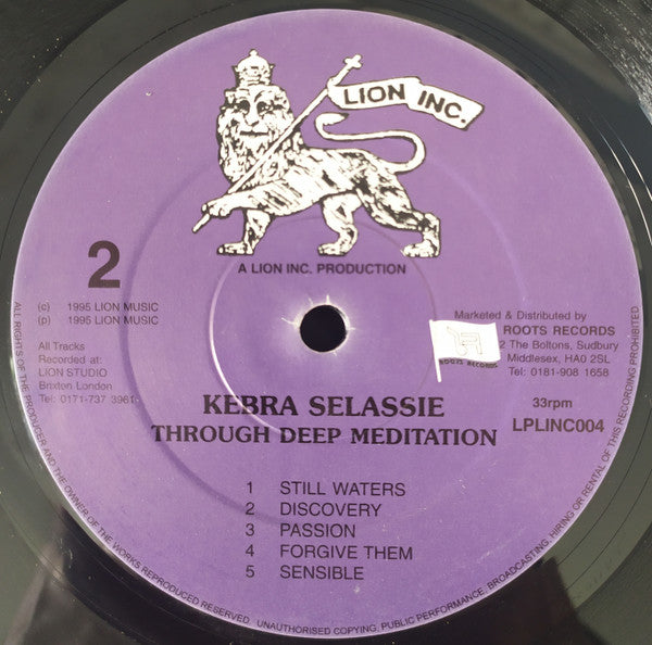 Kebra Selassie : Through Deep Meditation (LP)