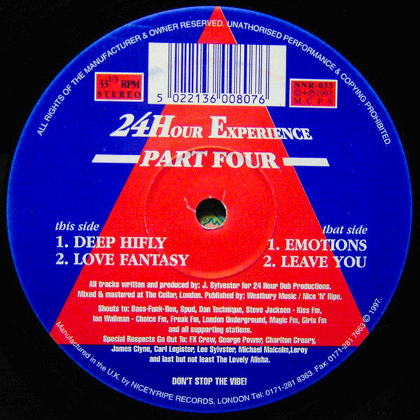 24Hour Experience : Part Four (12")