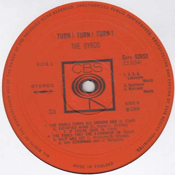 The Byrds : Turn! Turn! Turn! (LP, Album)