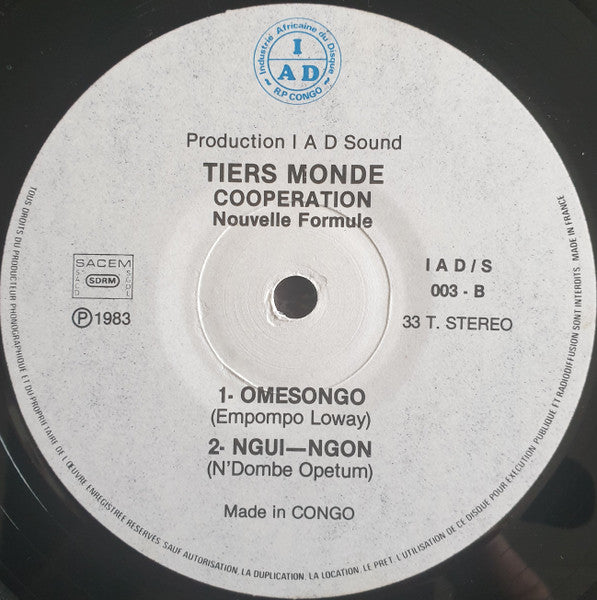 Tiers Monde Cooperation* : Nouvelle Formule (LP)