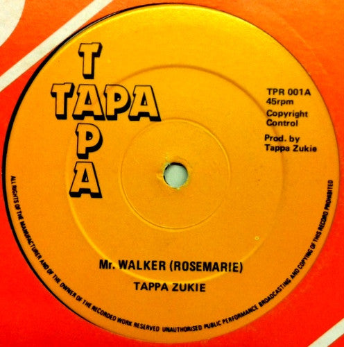 Tapper Zukie : Mr. Walker (Rosemarie) (12")